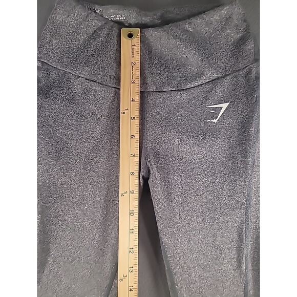 Gymshark Dry Leggings Women’s XS Charcoal Marl Stretch Moisture-Wicking EUC - Picture 5 of 7